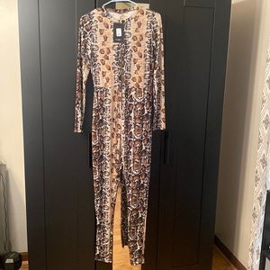 Snake Jumpsuit Brown and Black